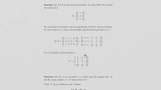 Invertible Matrices