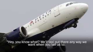 LISTEN: Testy Exchange Between Delta Pilot and Air Traffic Controller + Subtitles