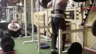 227.5kg (500lbs) squat @ 99kg bodyweight wraps an belt