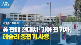 美 판매 현대차·기아 전기차, 테슬라 충전기 사용 / YTN 사이언스