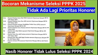 BOCORAN Mekanisme Seleksi PPPK 2025 \u0026 Nasib Honorer Tidak Lulus Seleksi PPPK 2024 ~ Prioritas?