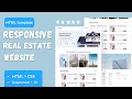 🏠 Real Estate Website Using HTML, CSS & JavaScript