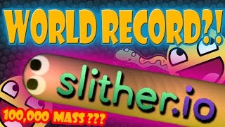 WORLD RECORD?!?! NEW Slither.io 500,000 MASS-IS IT POSSIBLE?!?!?!