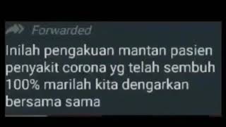 Pengakuan Mantan Pasien Virus corona