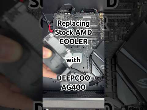 Upgrading Original AMD Cooler with DEEPCOOL AG400 #shorts #pc #cpucooler #install #guide #stepbystep