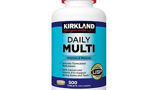 HarveytoShop - Kirkland Signature Daily Multi, Vitamins \u0026 Minerals 500 Tablets