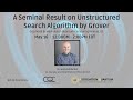 Webinar: A SEMINAL RESULT ON UNSTRUCTURED SEARCH ALGORITHM BY GROVER