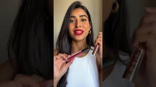 Fenty Beauty MVP lipstick alternative from an Indian brand. Red lipstick for dusky skin #redlipstick