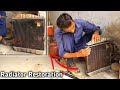 Car Radiator Restoration and Service|Technique of Cleaning Car Radiator|Amazing Works