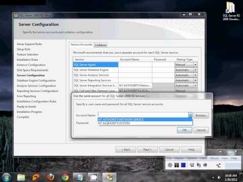 Installing SQL Server R2 2008 in windows 7 Installing SQL Server R2 2008 in windows 7