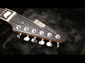 esp phoenix ii gibson firebird style guitar up close video review at essex recording studios