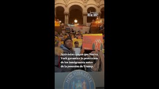 Activistas exigen que Nueva York garantice protección de los inmigrantes antes de posesión de Trump