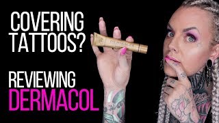 DERMACOL TATTOO COVER REVIEW⚡Testing Concealer for covering tattoos