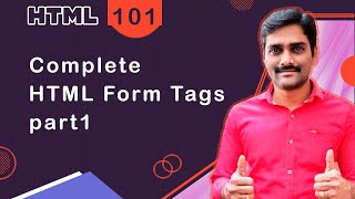 HTML Forms Tutorial Part1🔥 Input Types, Textarea, Select (Beginner Tutorial - Episode 101)