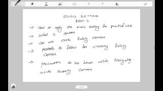 ECDIS Setting part 2 , Navigation accross Safety Contour.