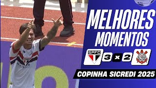 São Paulo x Corinthians | Melhores Momentos | Final Copinha 2025