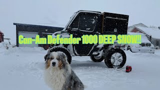 Can am Defender 1000 Limited in 26” of snow!