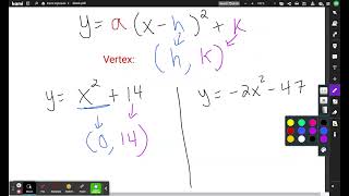 Finding Vertex (missing parenthesis)