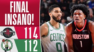 ROCKETS LEVAM A MELHOR sobre os CELTICS com final INSANO no TD Garden - MELHORES MOMENTOS