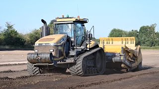 Amazing Ashland pull scraper and Challenger tractor combinations run by Williams Plant Hire