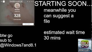 trying files you suggest with binary waterfall