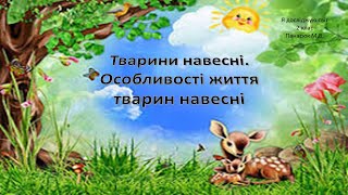 Тварини навесні  Особливості життя тварин навесні. Я досліджую світ 2 клас.