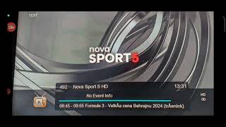 قمر ASTRA 23 ظهور قناة جديدة Nova sports 5hd  التابعة للباقة التشيكية استرا 23شرق