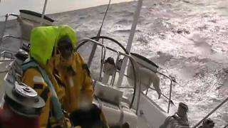 Drake Passage, high waves, by yacht towards Antarctica