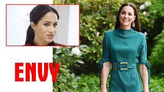 ENVY! Kate Middleton STUNNING Steps In For Queen In £785 Dress Made Meghan CRIED In Montecito