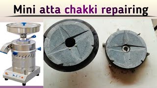 Mini atta chakki stone part changing || Mini atta chakki ghatiya changing