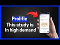 Fix Prolific: This study is in high demand. Please try reserving your submission again