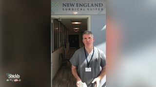 Dr. Christiano completes the first total shoulder replacement for New England Surgical Suites.