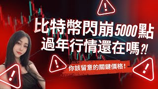 比特幣閃崩5000 點！過年行情還在嗎?! 你該留意的關鍵價格都在這裡！