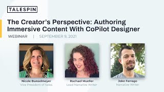 'The Creator’s Perspective: Authoring Immersive Content with CoPilot Designer' Webinar