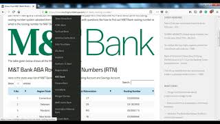 How to Find M&T Bank Routing Number?