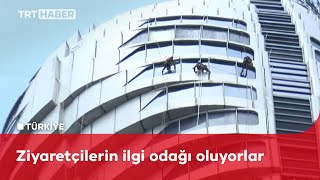 Çamlıca Kulesi'nin temizliği 12 profesyonel dağcıya emanet