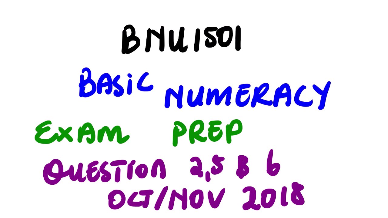 Bnu1501 Examination Prep 101 Youtube
