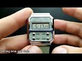 casio a100 watch review and how to tutorial