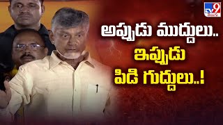 అప్పుడు ముద్దులు..  ఇప్పుడు పిడి గుద్దులు..! : Chandrababu Public Meeting | Repalle - TV9