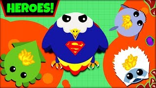 MOPE.IO HEROES *SUPERMAN* | SAVING EVERYONE IN MOPE.IO | MOPE.IO NEW ANIMALS(mope.io update)