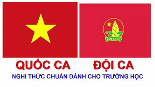 QUỐC CA ĐỘI CA NGHI THỨC CHÀO CỜ CHUẨN DÀNH CHO TRƯỜNG HỌC