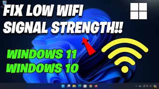 How To Fix Low WI-FI Signal Strength on Windows - NEW 2026🛜✅