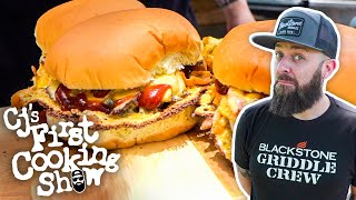 Fritos on a Burger? CJ Makes a Frito Bandito! | CJ's First Cooking Show | Blackstone