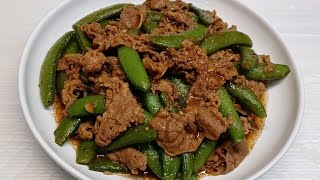 Oseng daging sapi \u0026 kacang polong || Beef slice Frozen