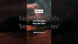 Facts About Girls | Boys Take Notes #shorts #psychologyfacts #subscribe