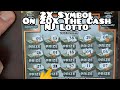 Profit Fail! NJ Lotto 20x The Cash Scratch Off Tickets