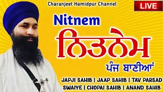 nitnem panj bania | ਨਿਤਨੇਮ ਪੰਜ ਬਾਣੀਆਂ | japji sahib path | charanjeet Hamidpur Channel