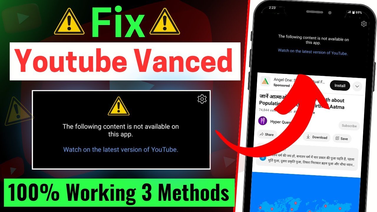 Youtube Vanced Not Working | How To Fix Youtube Vanced Not Working ...