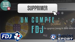 Supprimer un compte FDJ Parions Sport, bloqué ou sans restriction