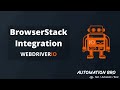 Integrate tests with BrowserStack - WebdriverIO | #17